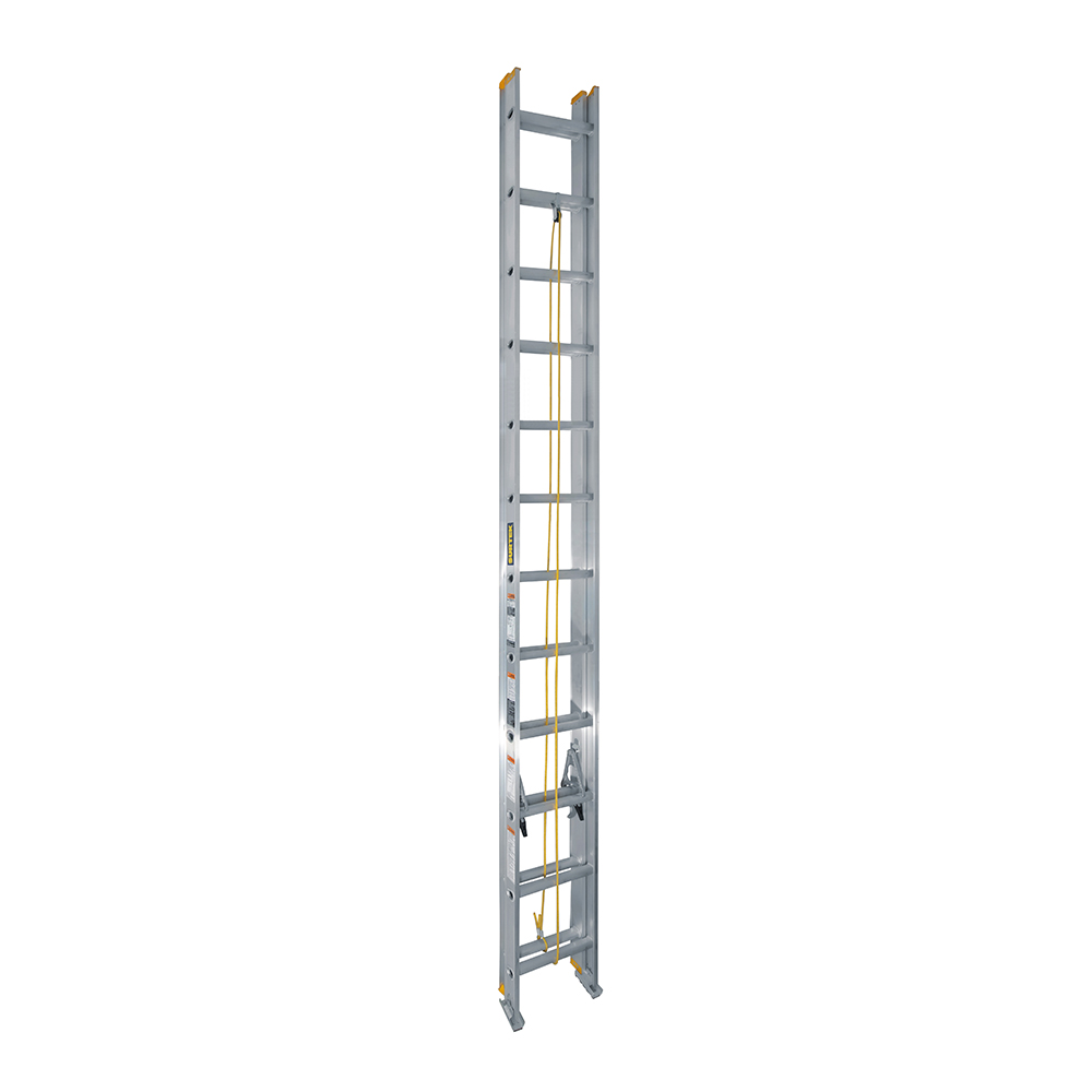Escalera de extensión tipo III de aluminio con 24 peldaños