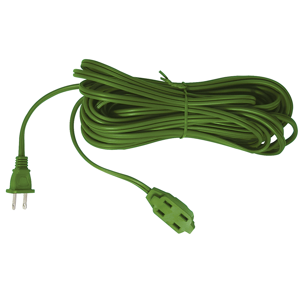 Extensión eléctrica doméstica color verde, 10 m