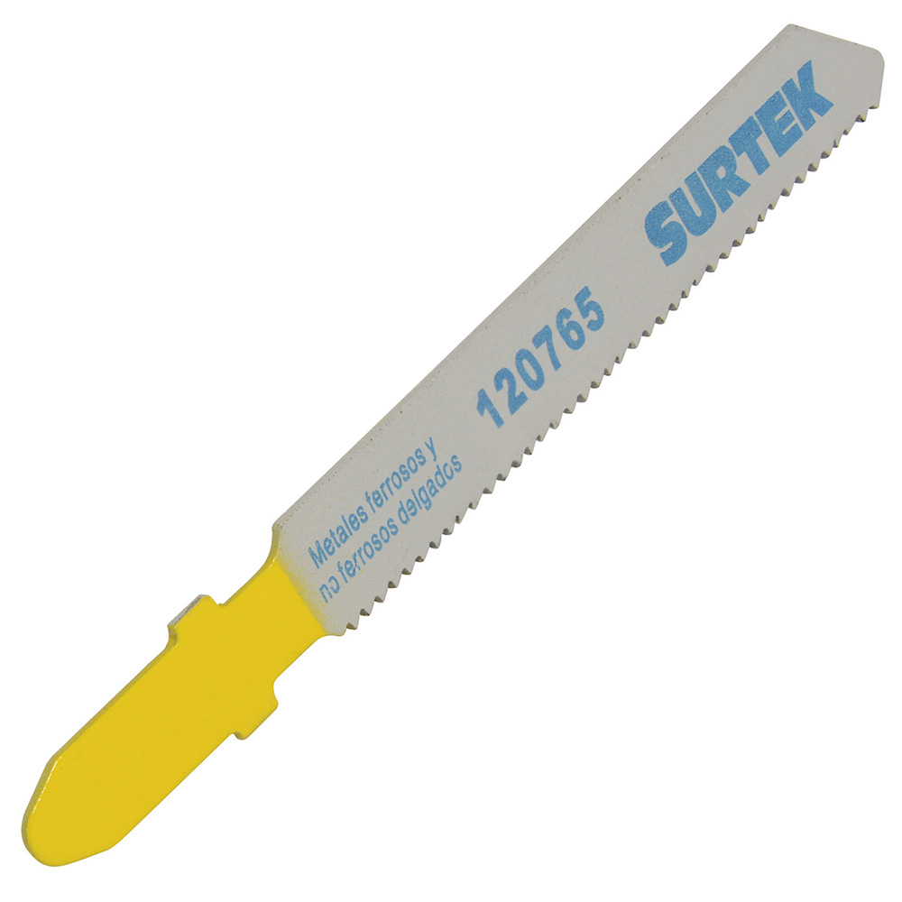Segueta para sierra caladora zanco tipo T para corte recto, acabado super fino, 75mm,21dpp