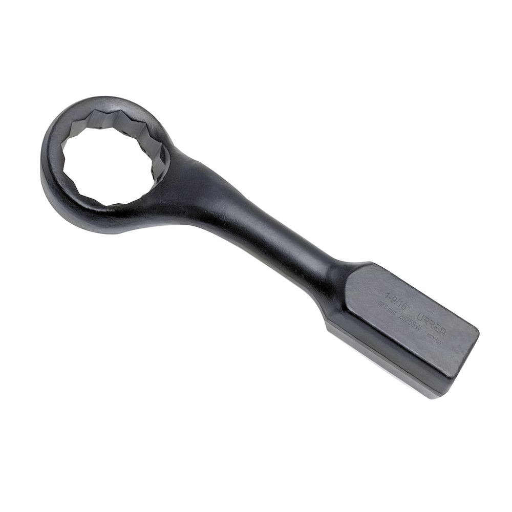Llave de golpe acodada fosfatizada en pulgadas, 12 puntas, 1-9/16"