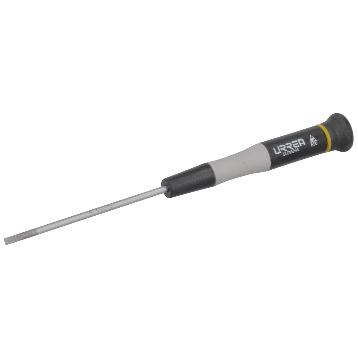 Destornillador de precisión ESD anti-estáticos, punta plana 15/128" x 2-15/16"
