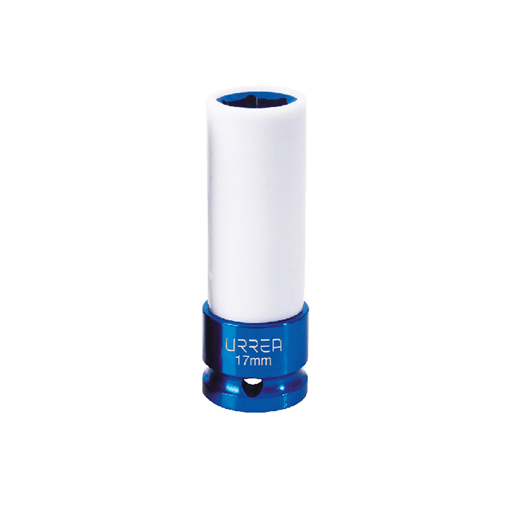 Dado de impacto métrico cuadro de 1/2" con protección nylamid 11/16"