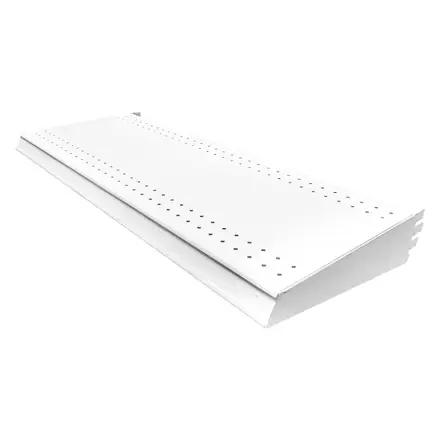 Entrepaño metálico para cabecera 84.5 cm x 30.5 cm color blanco
