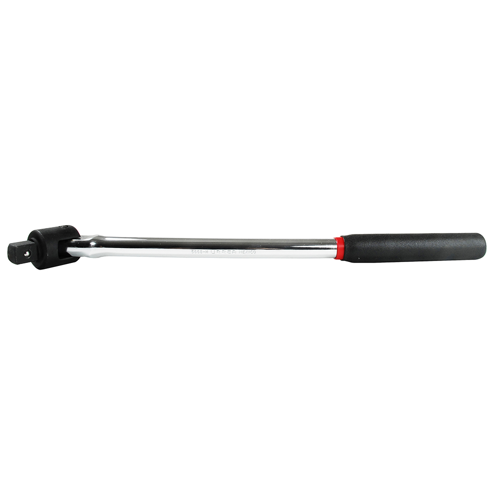 Mango articulado con mango rubber grip para dado cuadro de 1", 28-1/2"