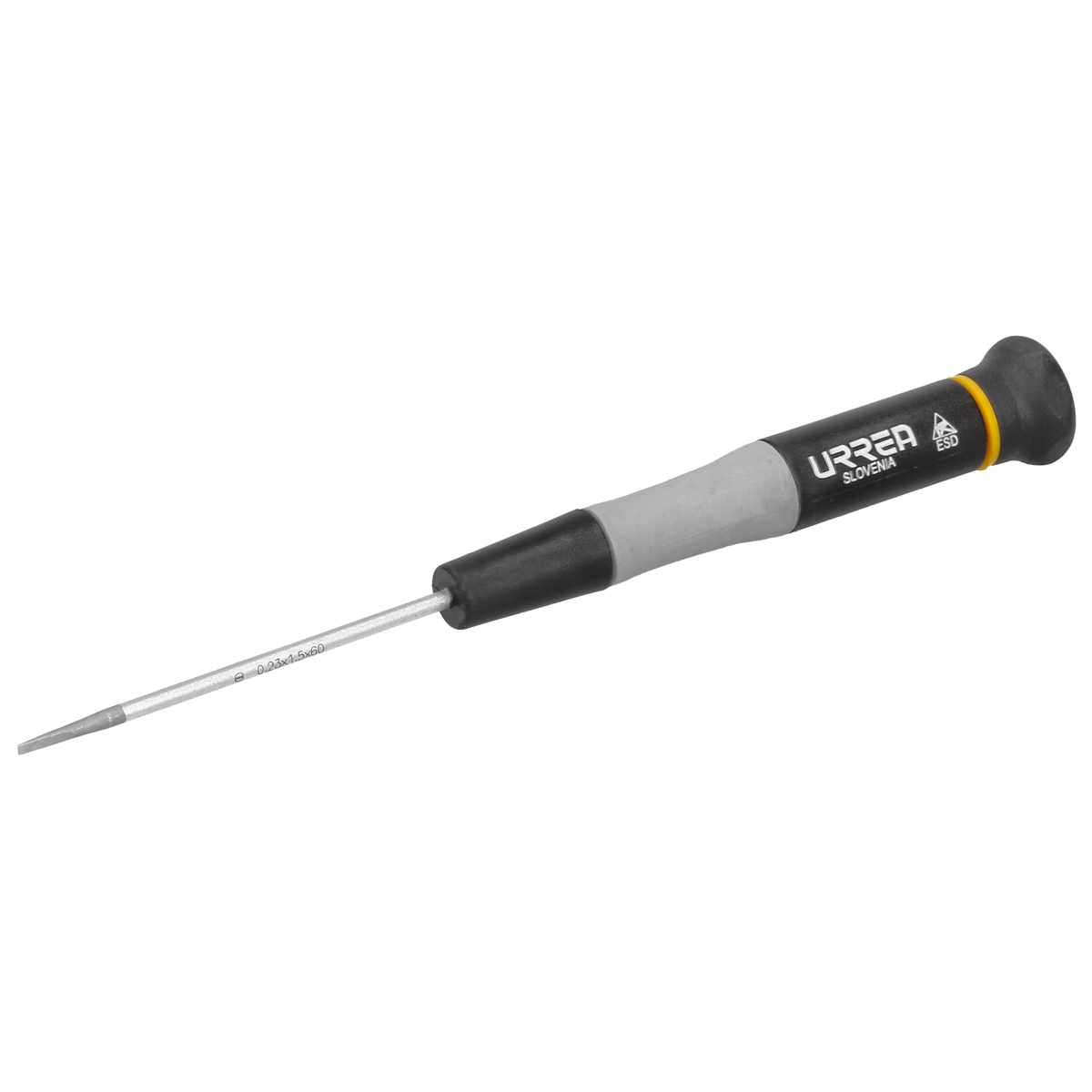 Destornillador de precisión ESD anti-estáticos, punta plana 1/16" x 2-3/8"