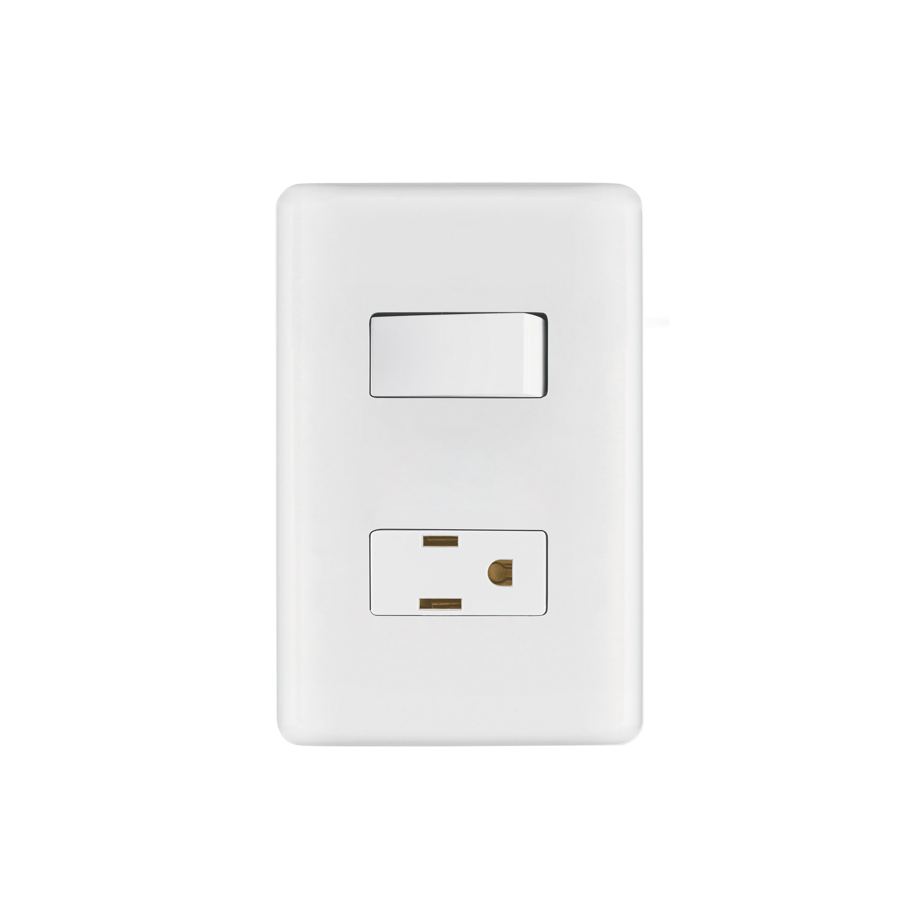 Placa armada contacto e interruptor sencillo, VOLTECK BASIC
