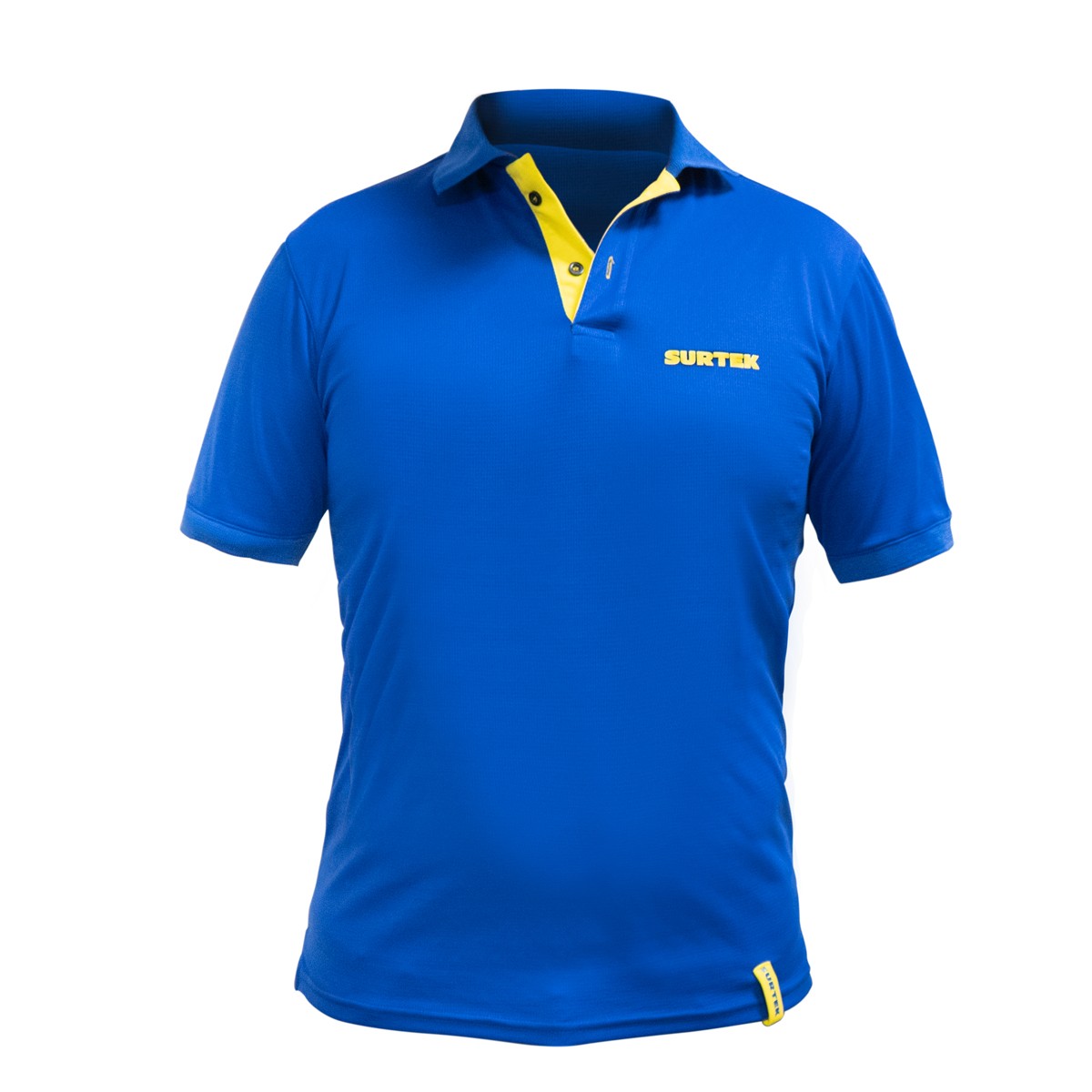 Playera tipo polo dry fit para caballero color azul talla M