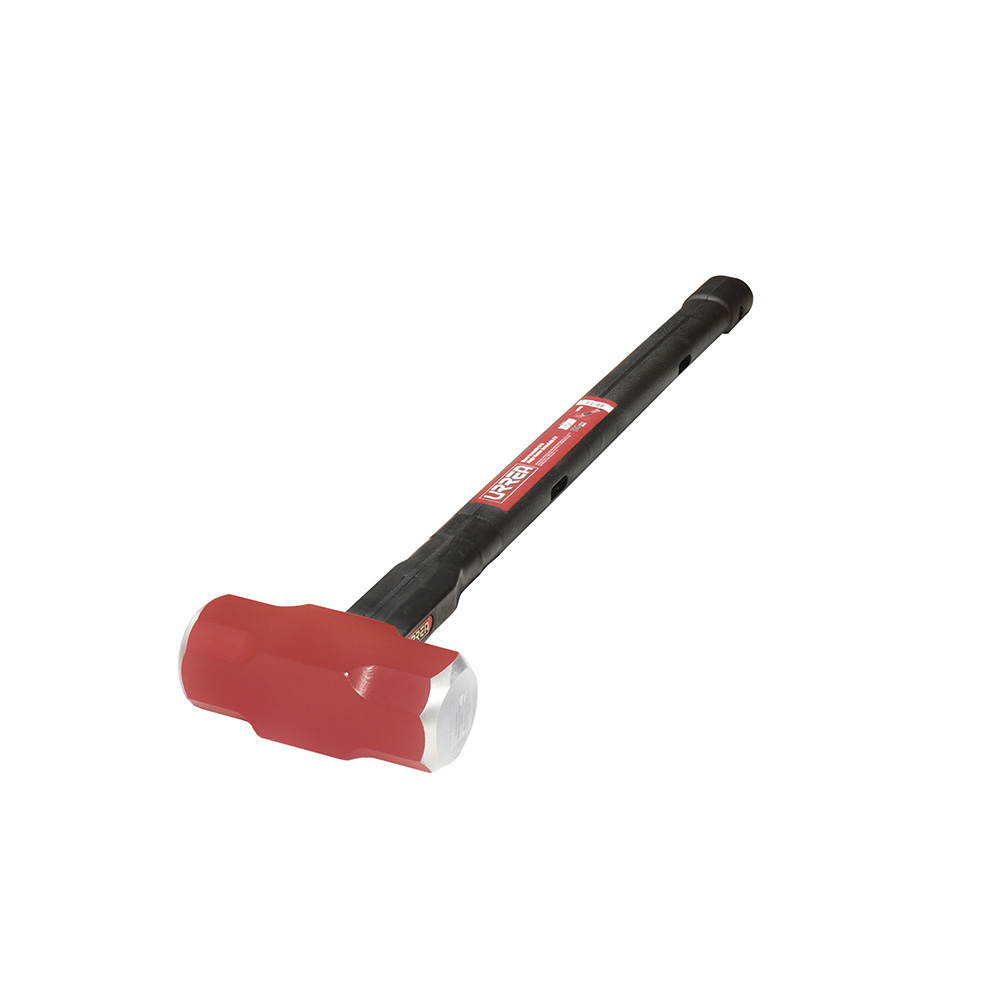 Marro octagonal cabeza forjada irrompible con mango rubber grip anti-vibración 30", 8 lb