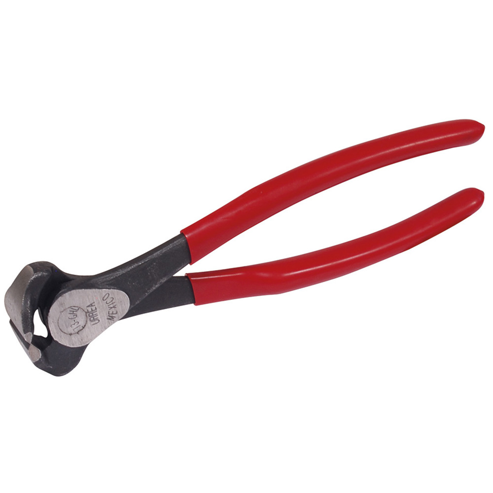 Pinza para electricista con mango rubber grip con punta conica corte lateral de 6-1/4"