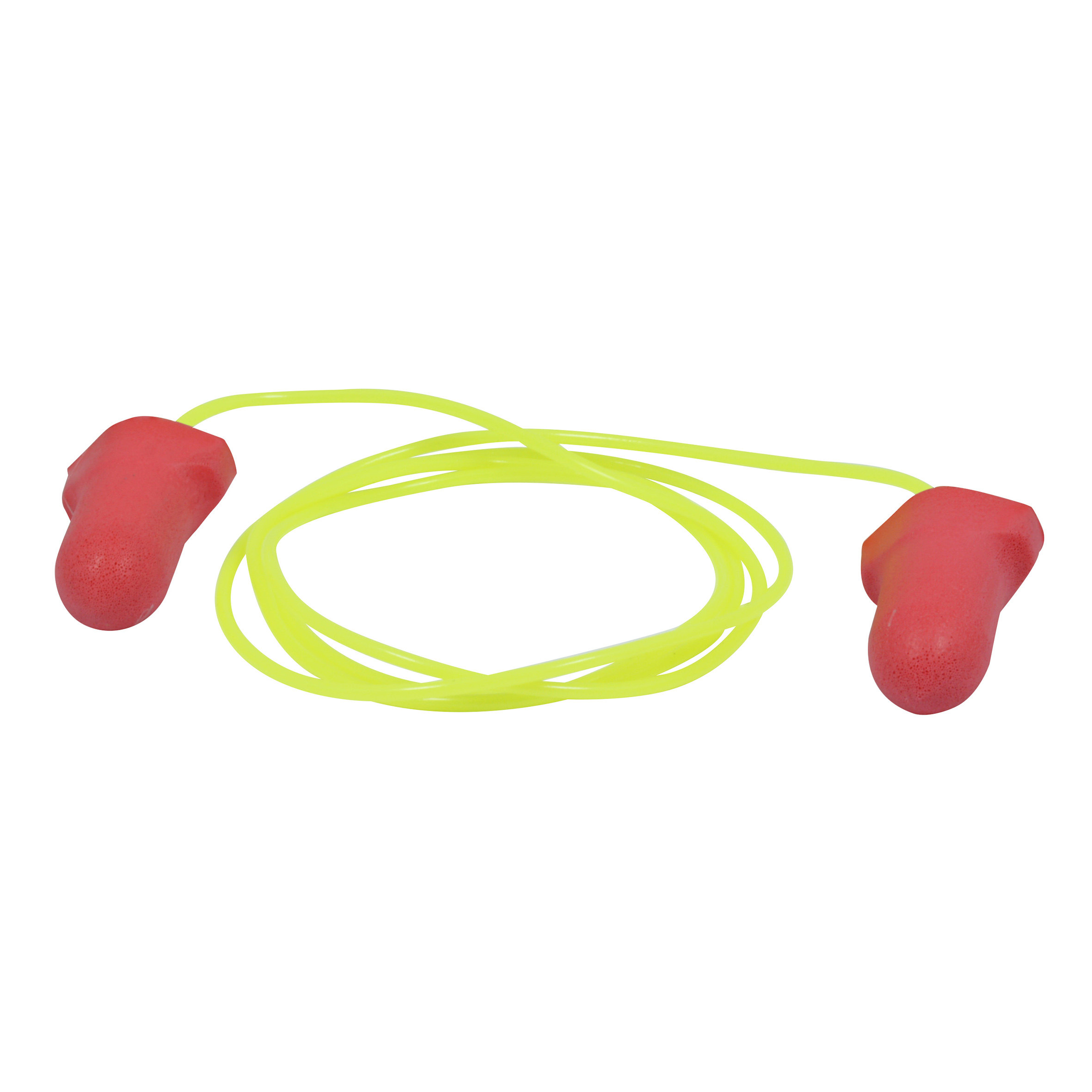 Tapones para oídos desechables de alta visibilidad color rojo SNR 32 dB