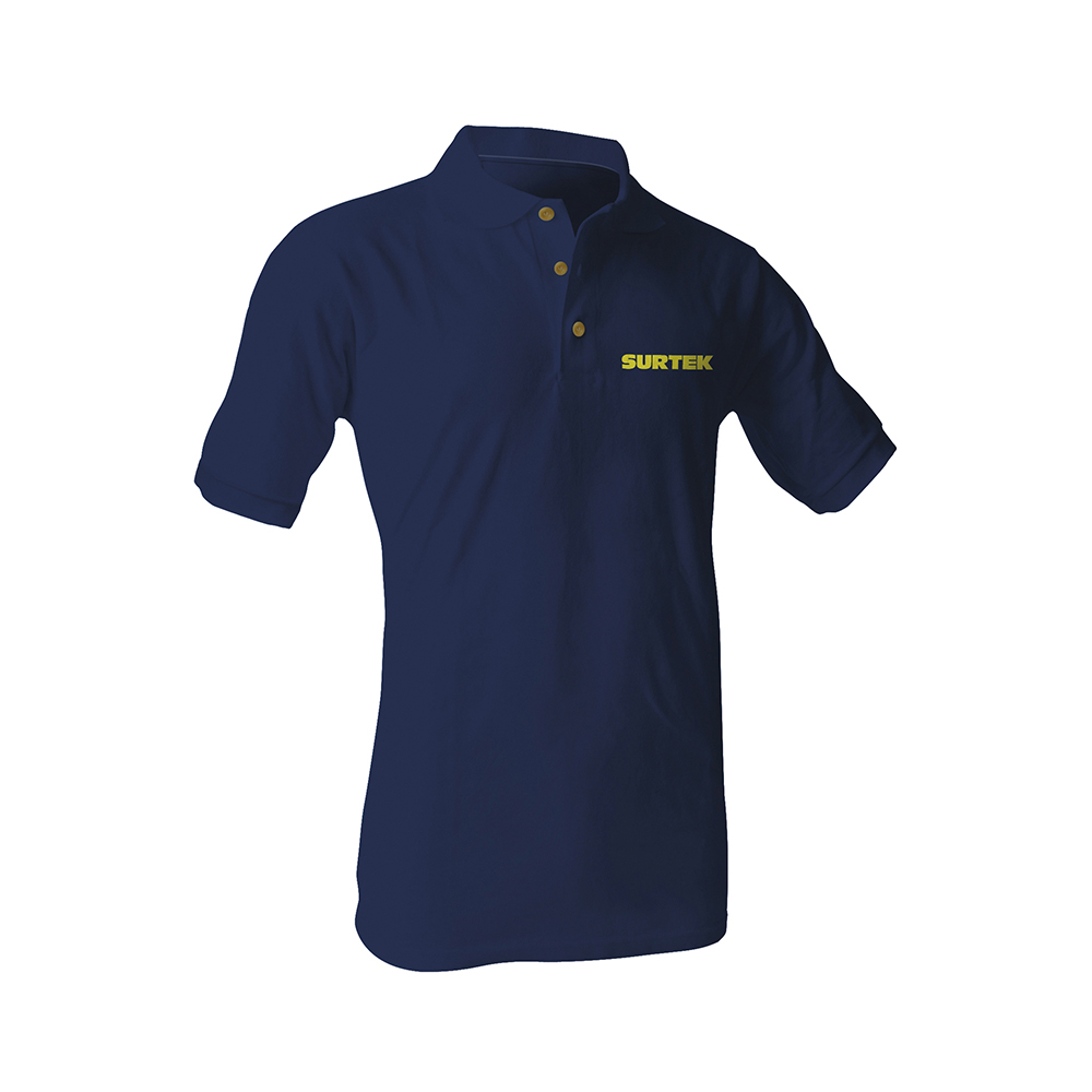 Playera tipo polo para caballero color azul talla M