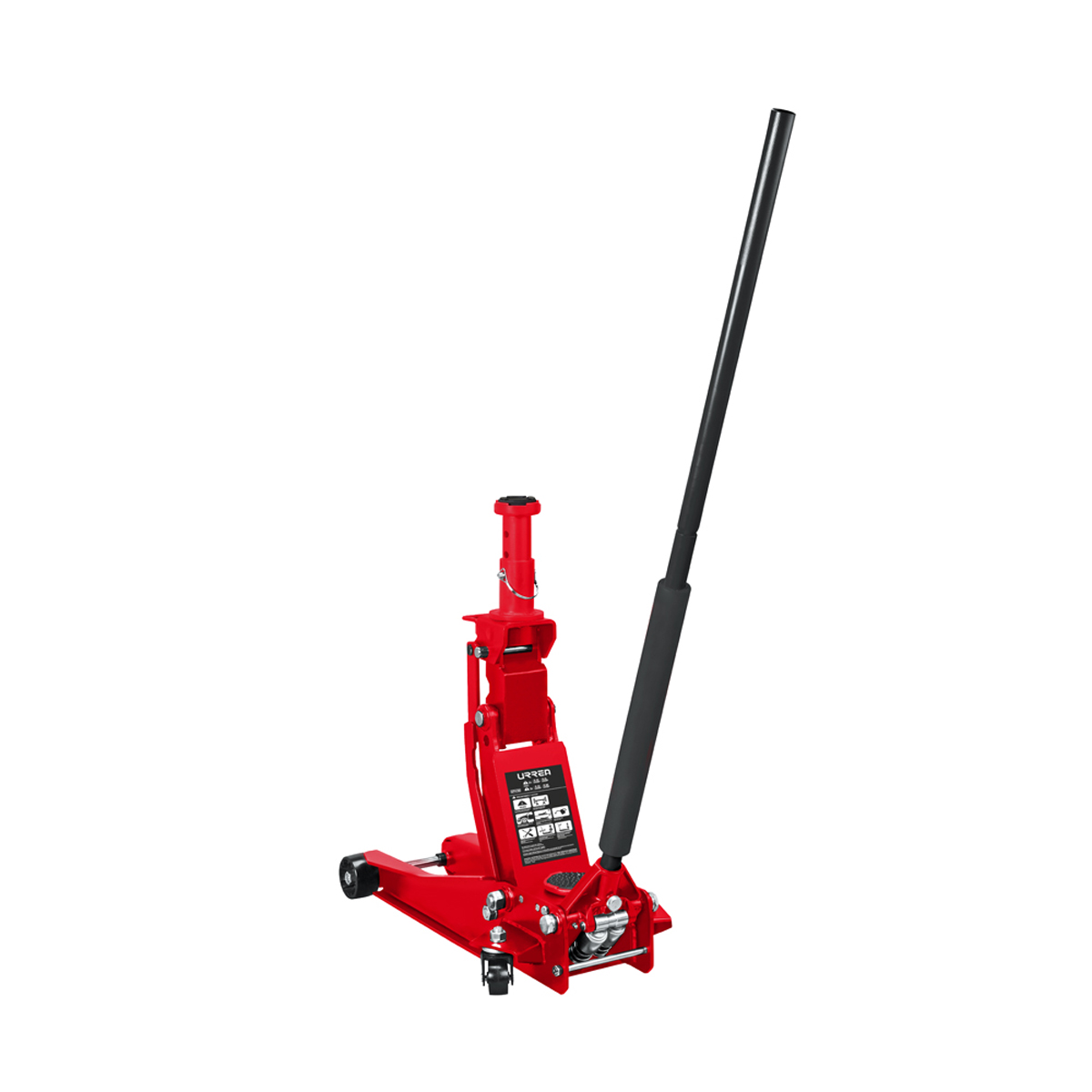 Gato hidráulico de patín compacto, altura máxima 9.8 cm, 3 ton