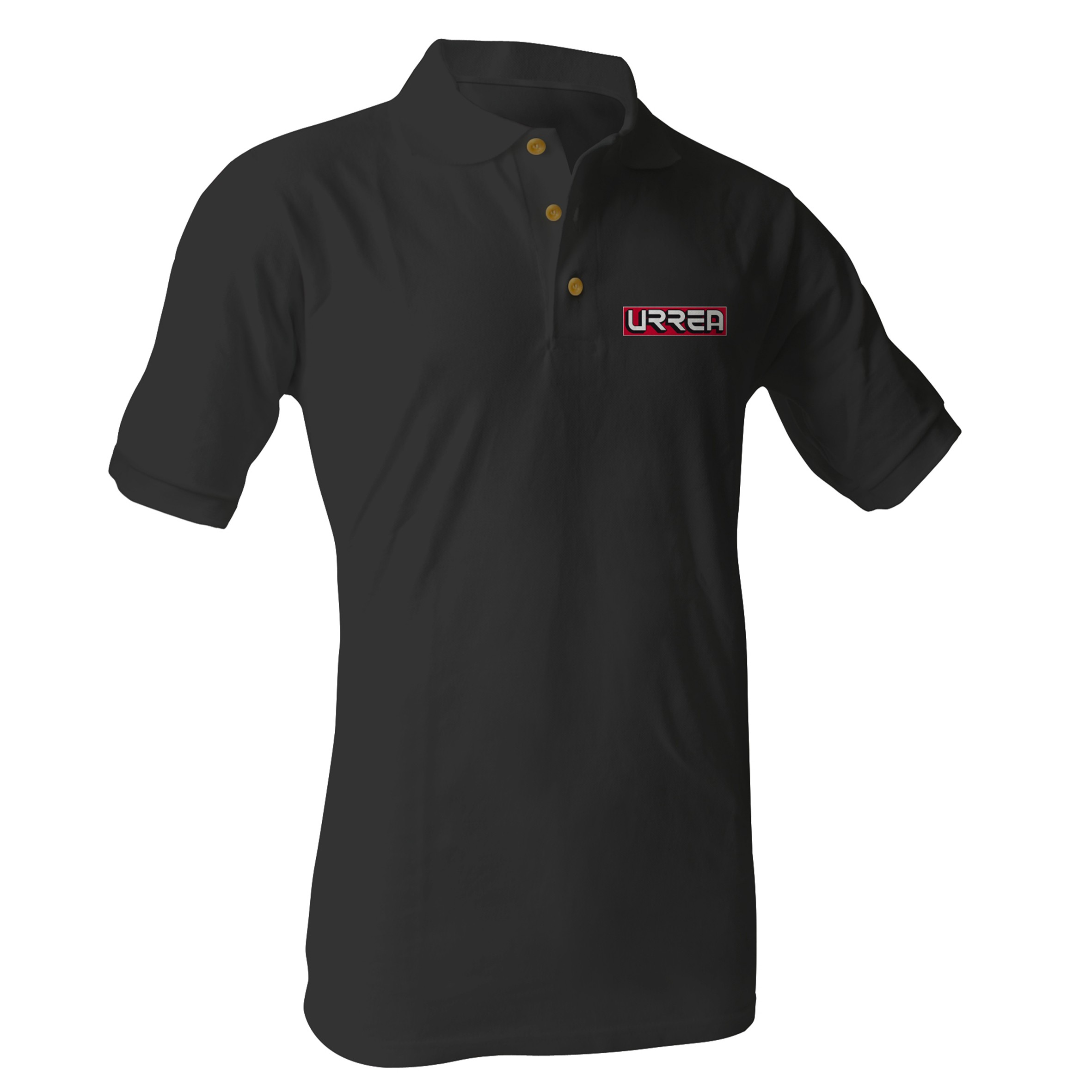 Playera tipo polo para caballero color negro talla EG
