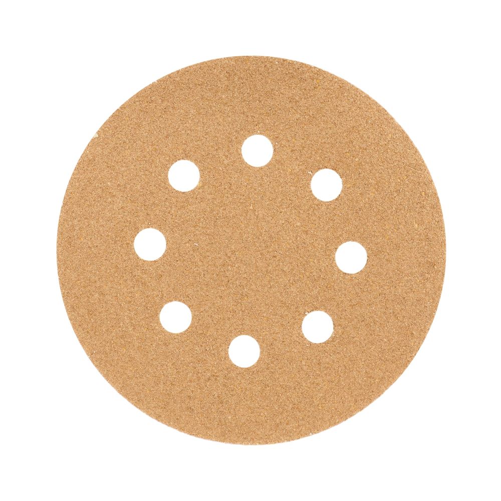 Paquete con 5 discos de lija 5' grano 60, 8 perforaciones