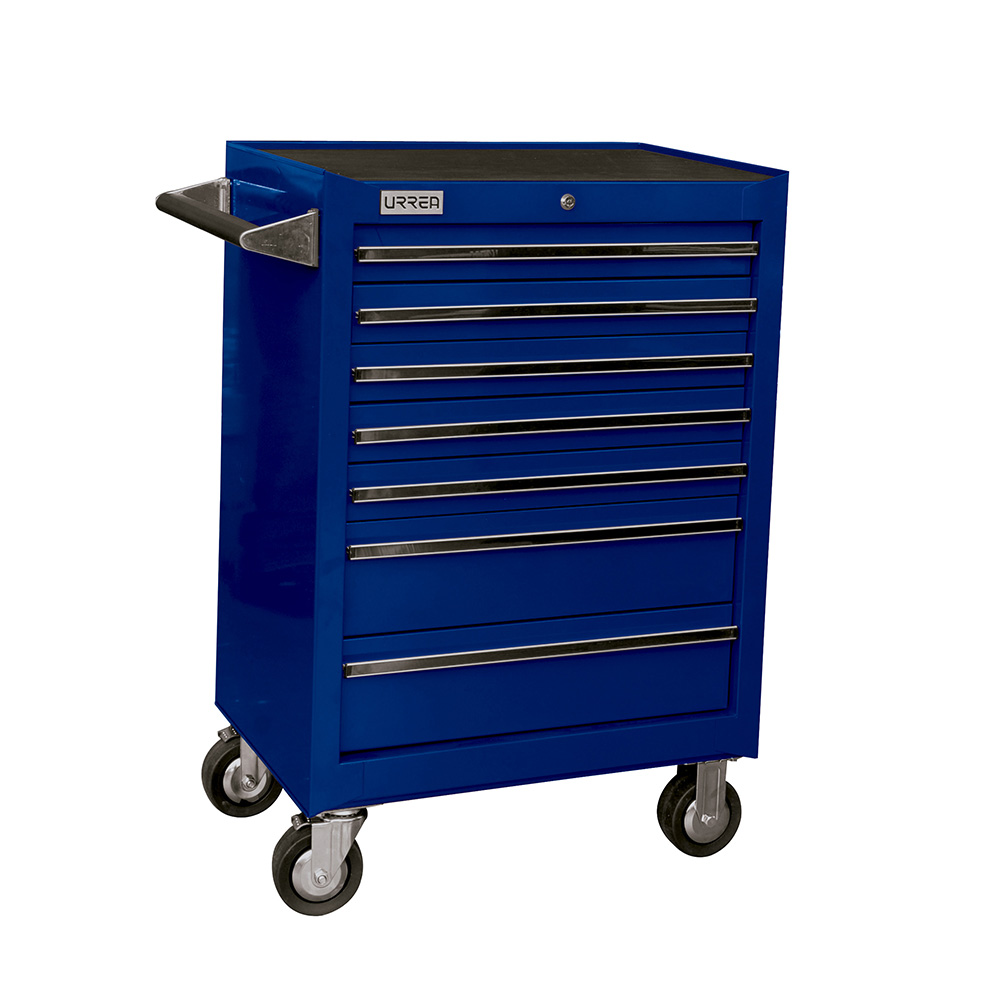 Gabinete móvil 7 gavetas color azul serie X 27"