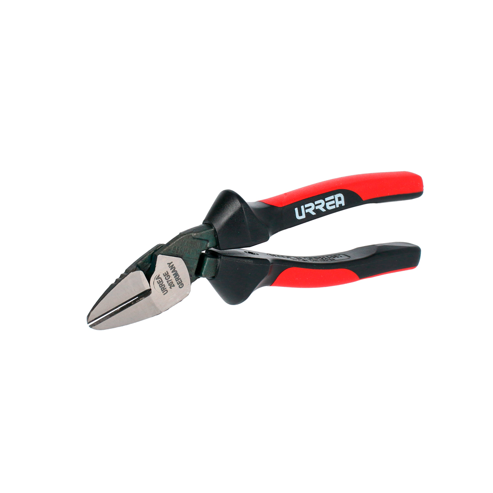 Pinza para electricista con mango bimaterial ergonómica alta palanca corte diagonal de 7"