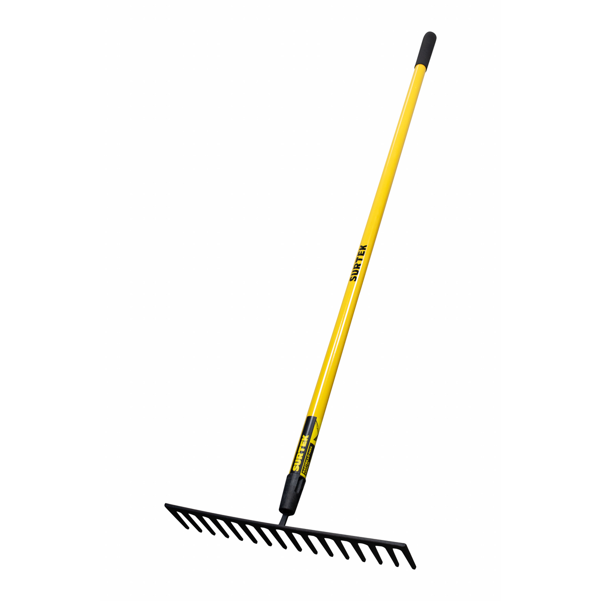 Rastrillo recto para asfalto con mango fibra de vidrio 60", 16 dientes