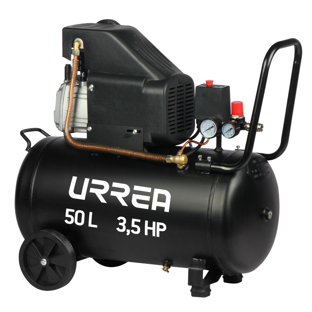 Compresor de aire eléctrico lubricado 50 Lt, 3.5 HP, 120 V