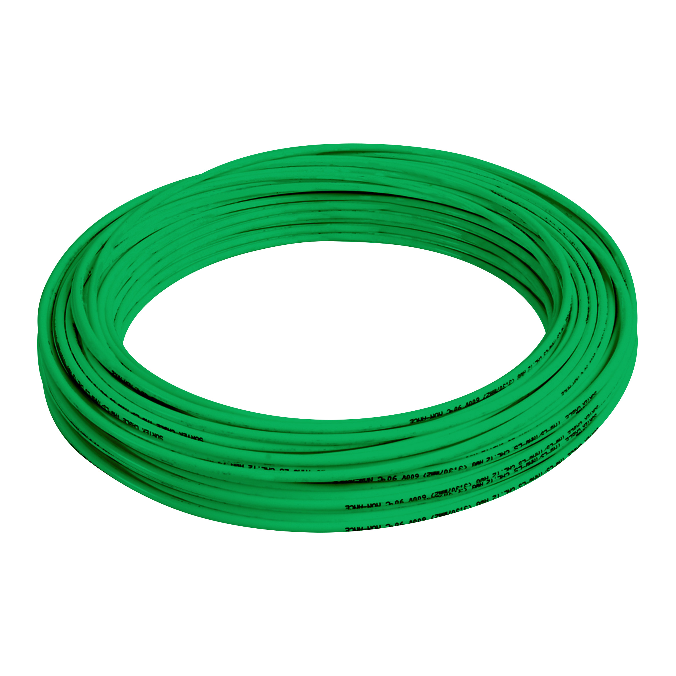 Cable eléctrico THW calibre 12, 100 m color verde, 3175 W