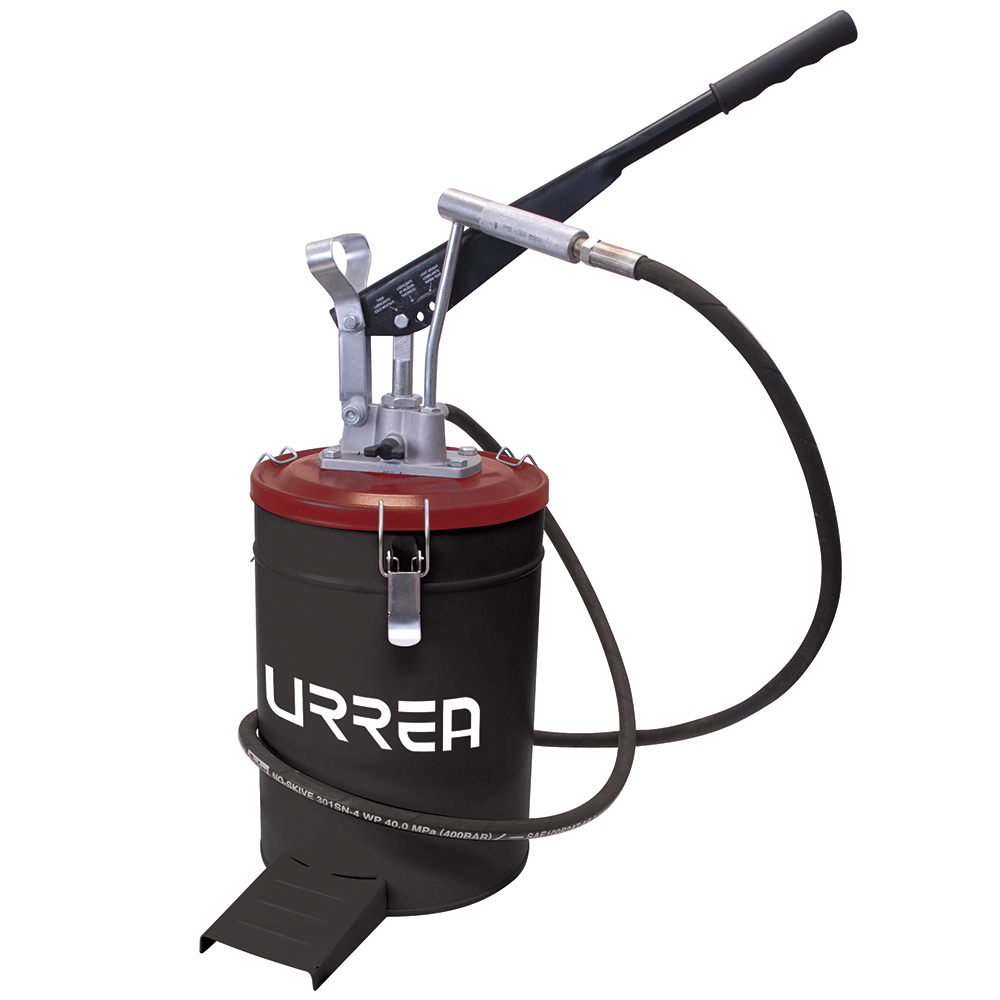 Inyector de grasa con cubeta de presión variable de 10 kg, 4000 PSI