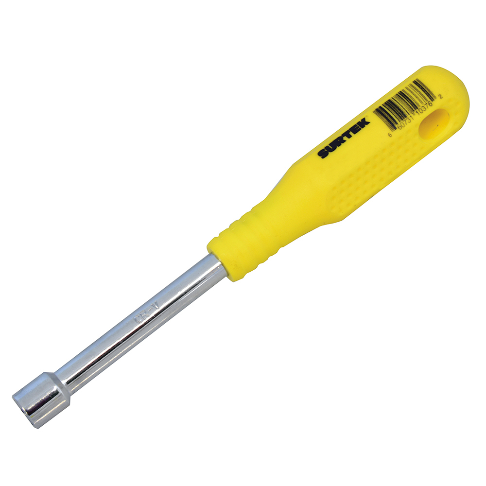Destornillador con mango amarillo, de caja en pulgadas 3/8" x 3"