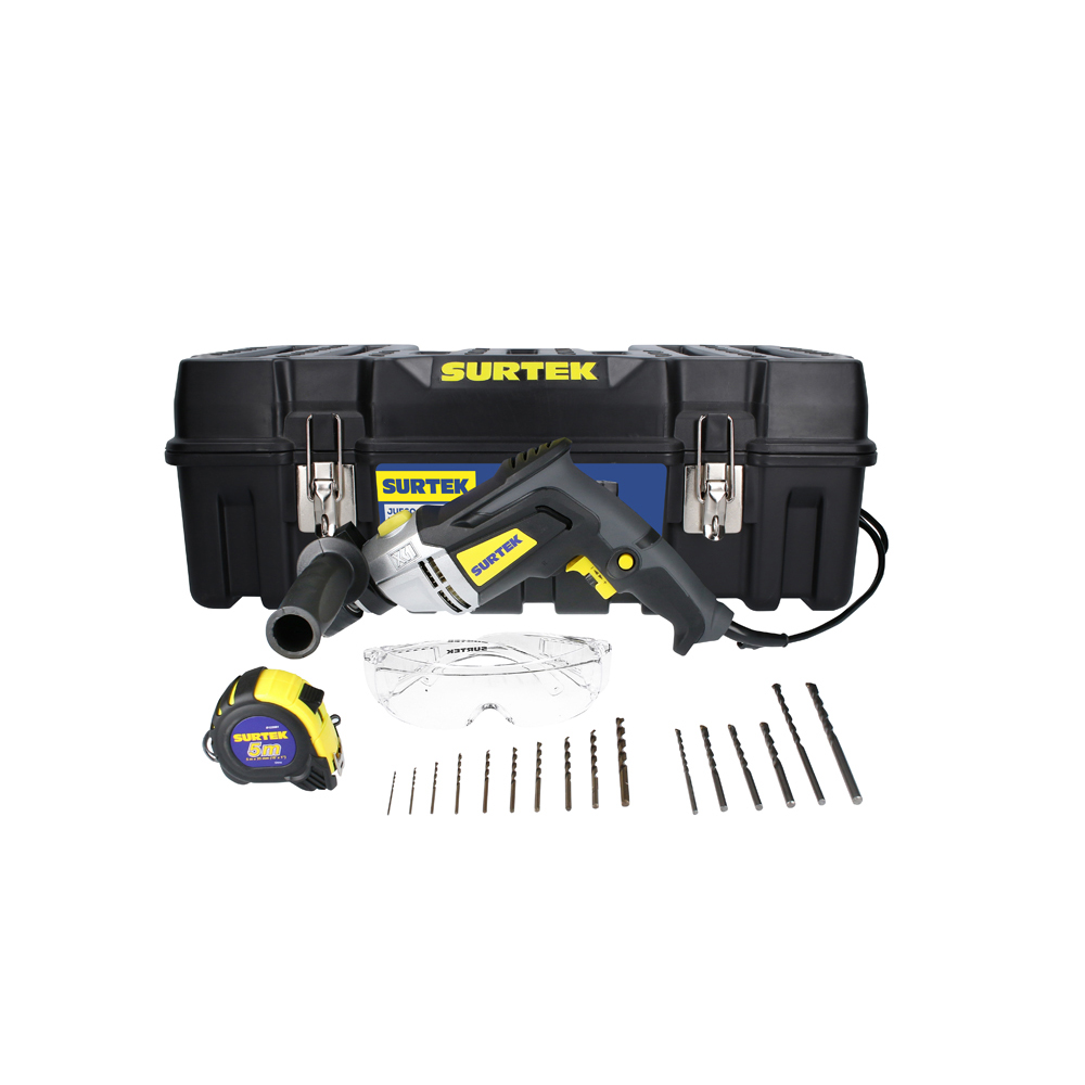 Juego combinado de herramienta con rotomartillo 1/2" 20 piezas, con caja plástica