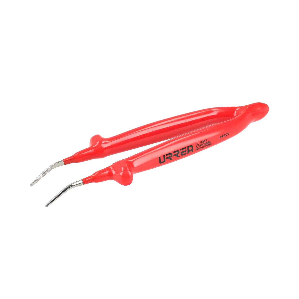 Pinza de precisión de 1000 V de punta curva, 5-9/32"