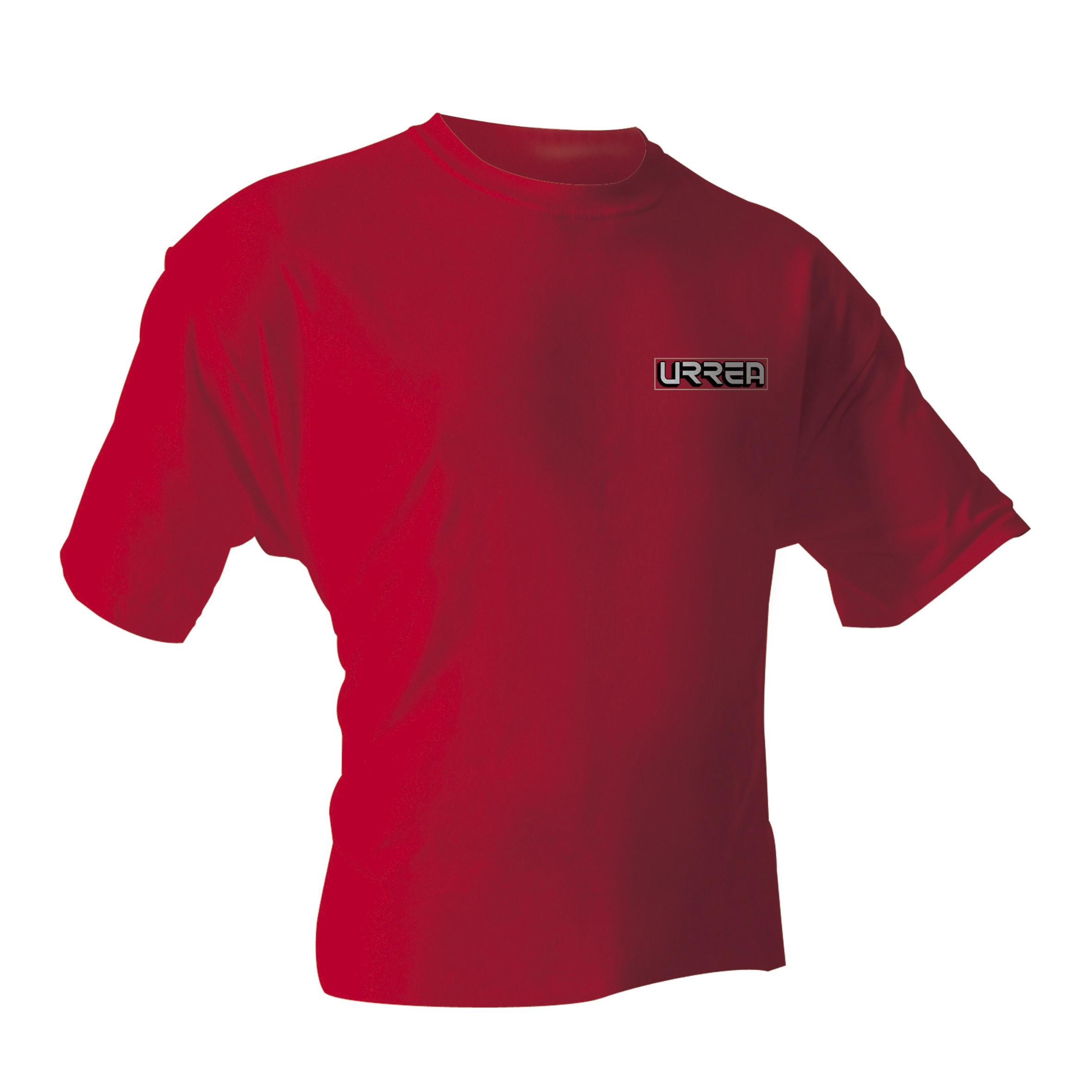 Playera cuello redondo color rojo talla M
