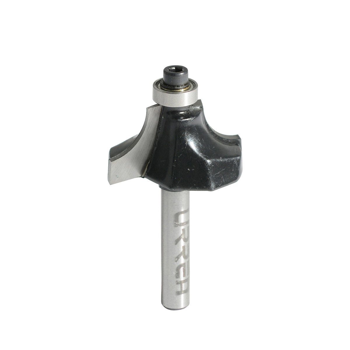 Broca para router de acero redondeadora con balero para moldura 1-1/2" zanco de 1/4"