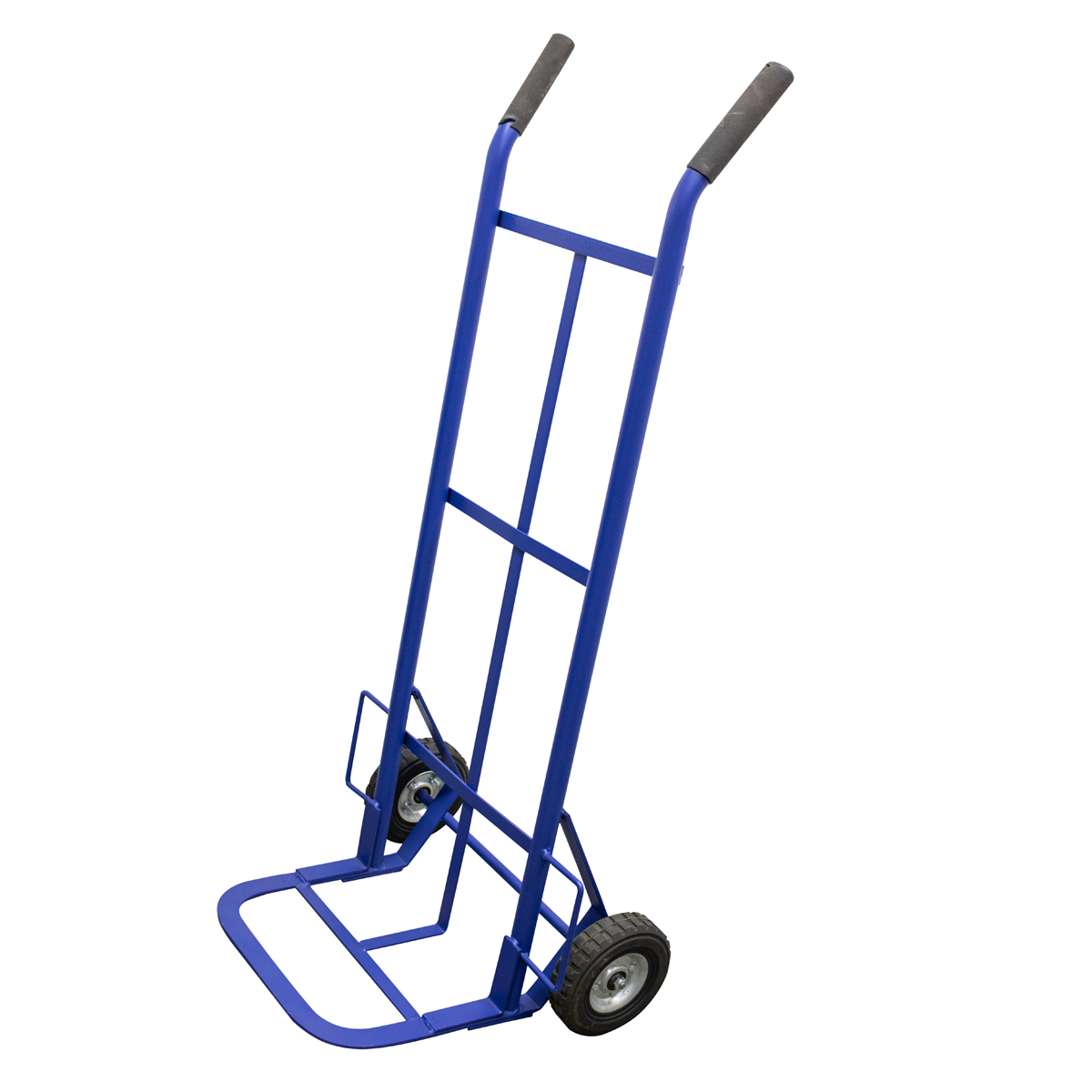Diablo bodeguero con llanta sólida 8" color azul, capacidad 400 kg