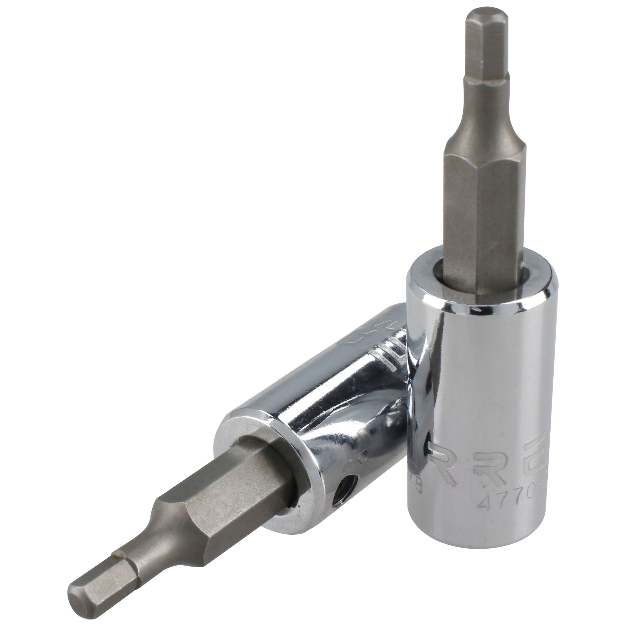 Dado con punta hexagonal cuadro de 1/4", en pulgadas, 3/32"