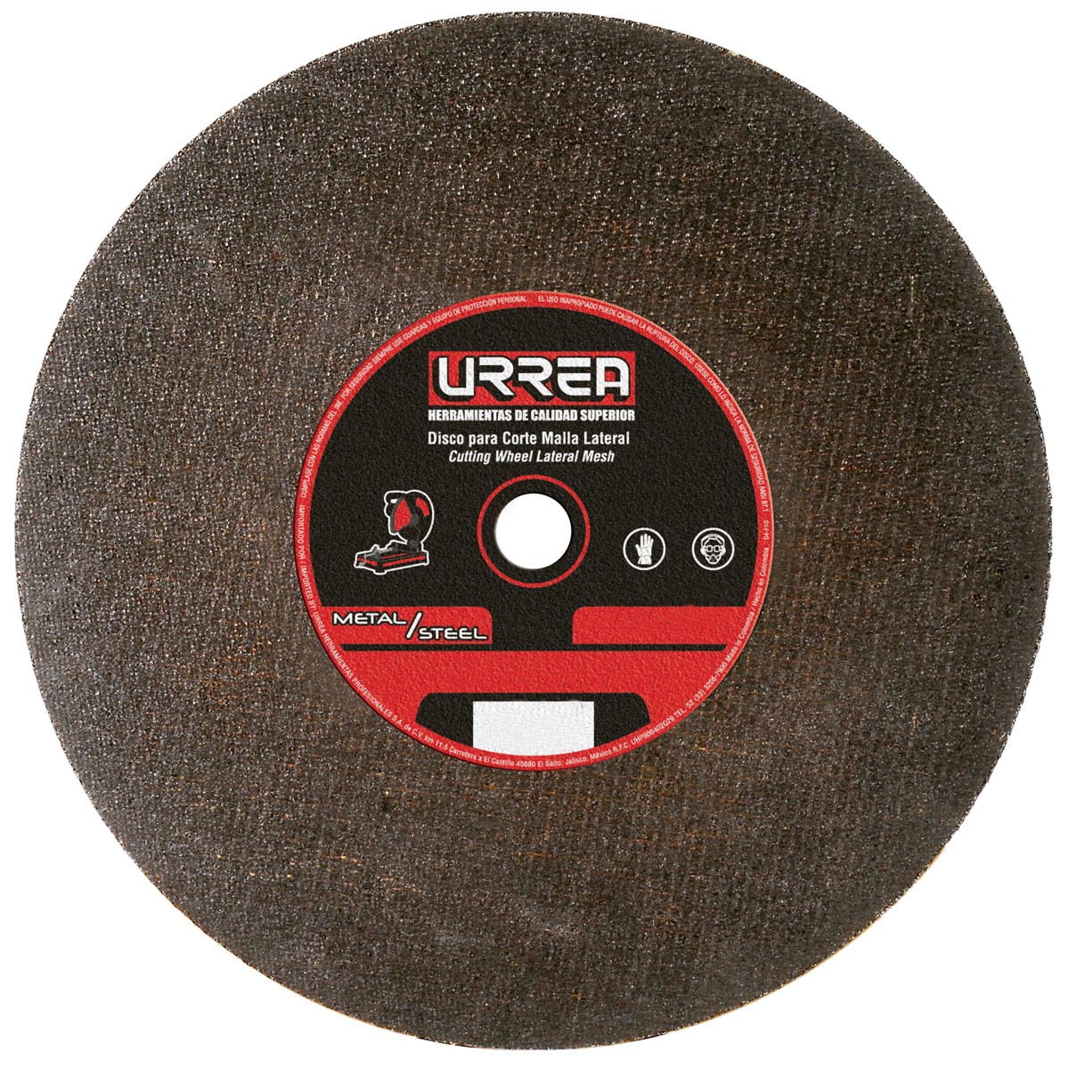 Disco abrasivo tipo 1 para metal, 4-1/2" x 1/16", 15,300 RPM