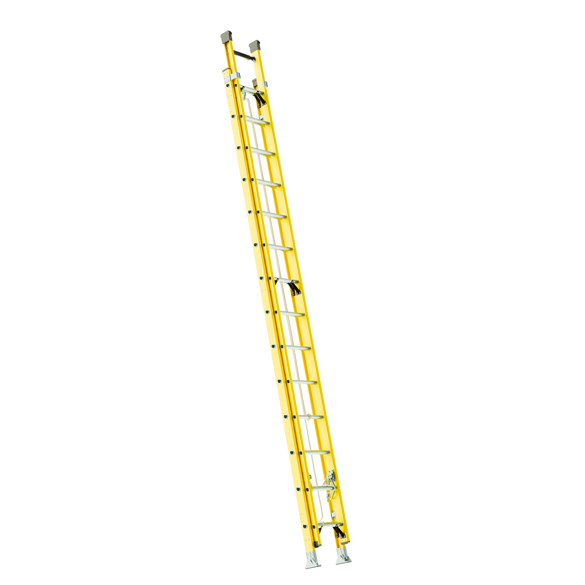 Escalera de extensión tipo II de fibra de vidrio con 28 peldaños