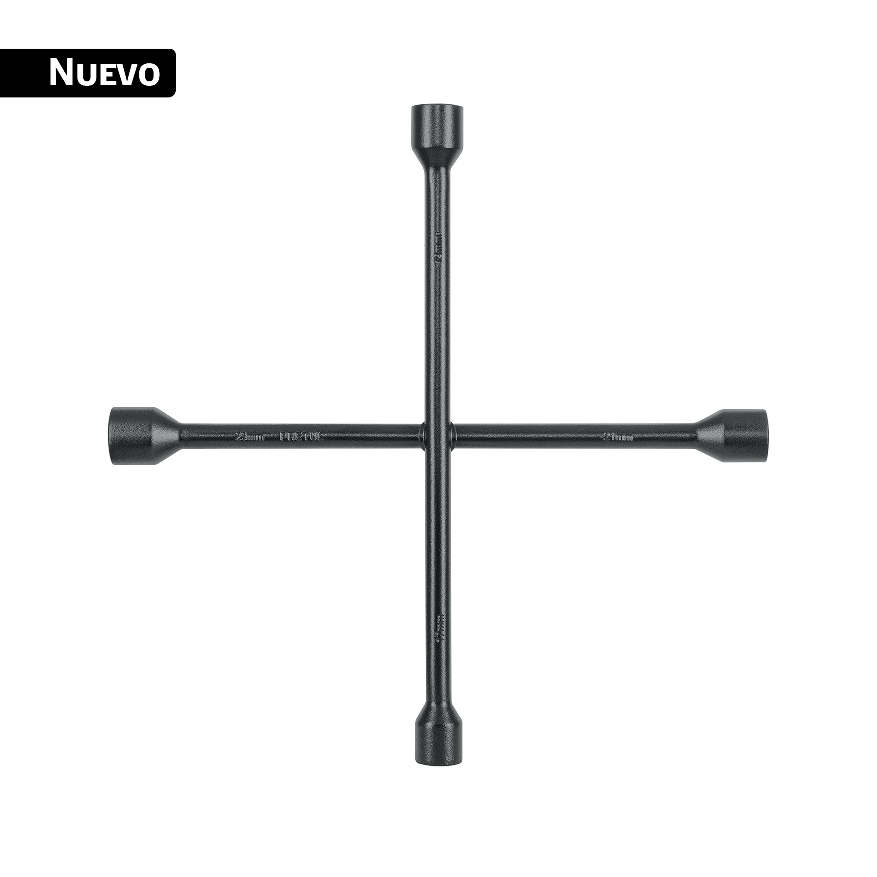 Llave de cruz 14', bocas 17, 19, 21 y 23 mm, PRETUL
