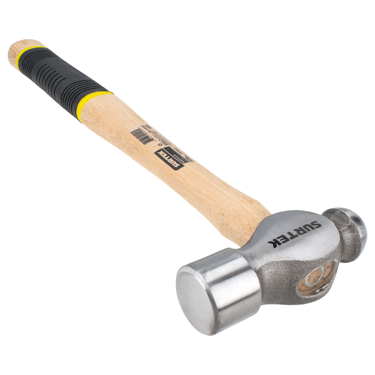 Martillo de bola pulido con mango de madera con grip de 13-25/32", 24 oz
