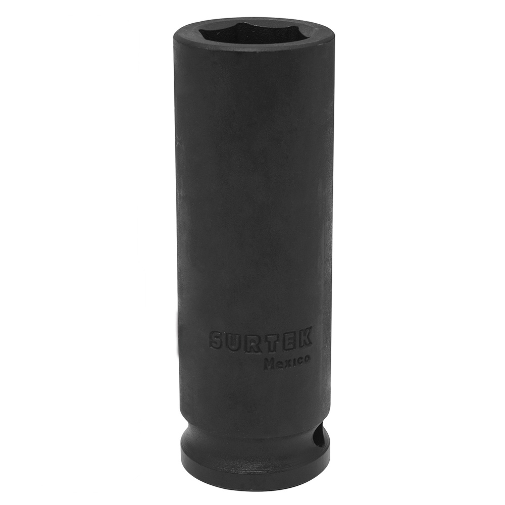 Dado de impacto largo cuadro de 1/2", 6 puntas, en pulgadas, 1-1/8"