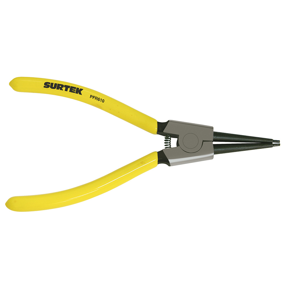 Pinza para anillos de retención con doble mango de vinil fijas tipo externo ángulo de 0°