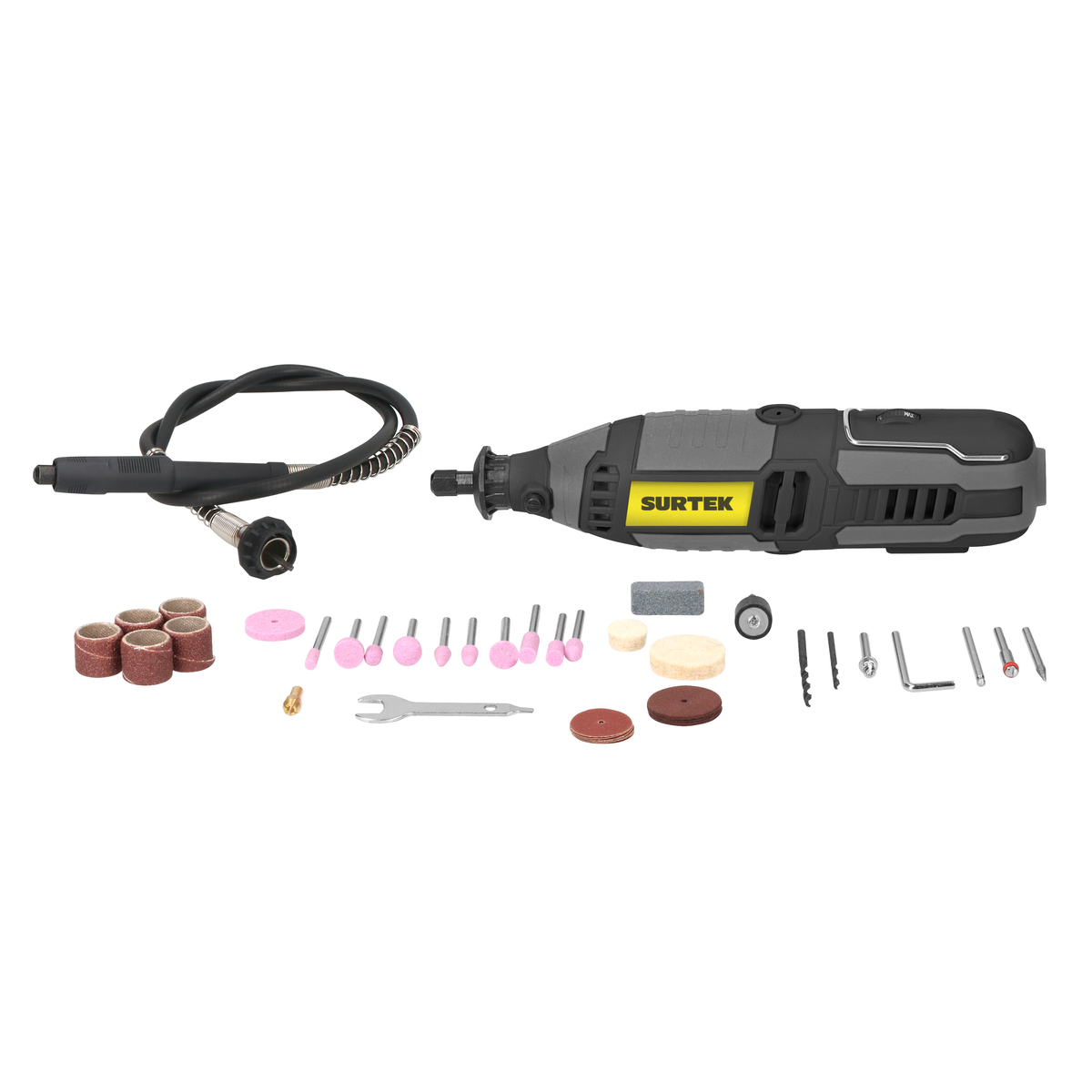 Juego de moto tool eléctrico 3/32" - 1/8" 135 W, 120 V, 42 piezas