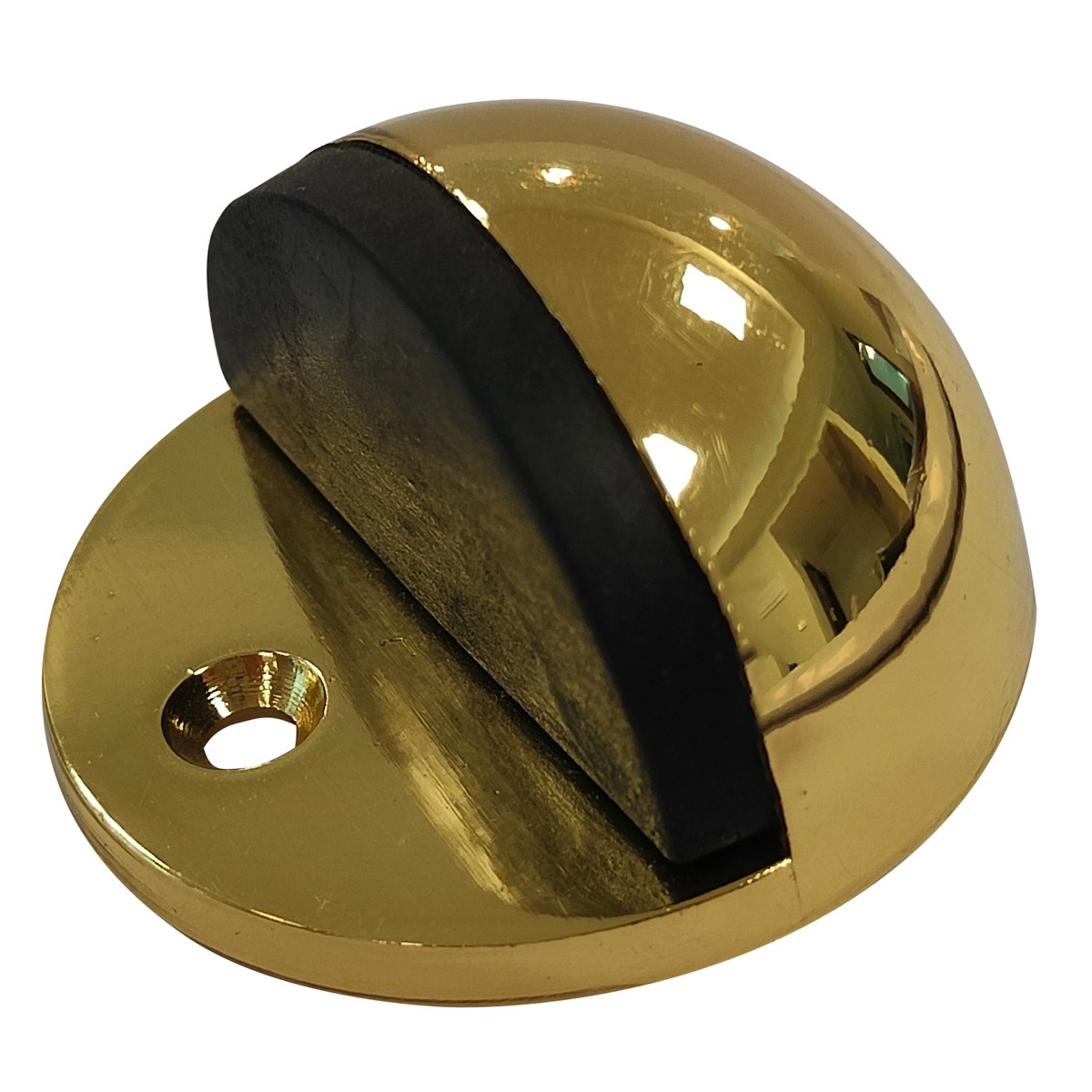 Tope tipo catarina para puerta latón brillante