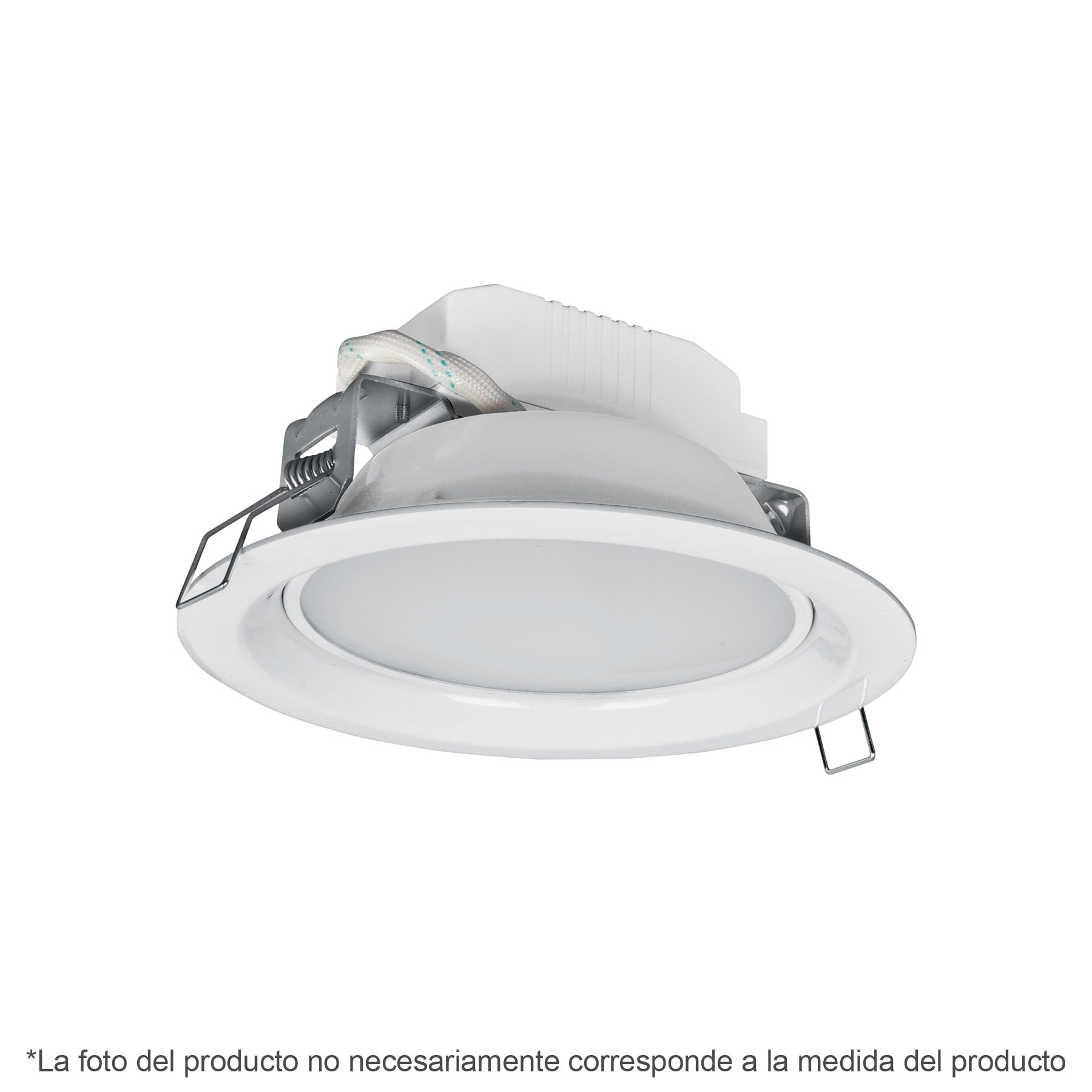 Luminario LED empotrable 5 W 3000 K, redondo, VOLTECK