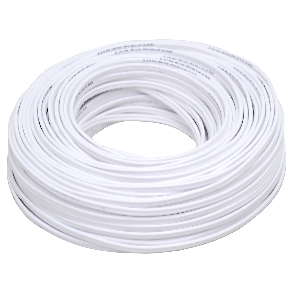 Cable eléctrico POT 2 x 18, 100 m color blanco
