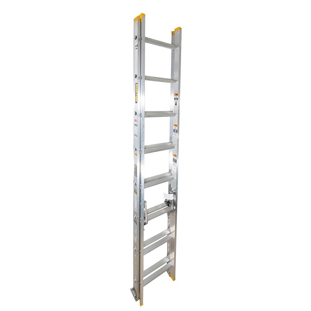 Escalera de extensión tipo III de aluminio con 16 peldaños