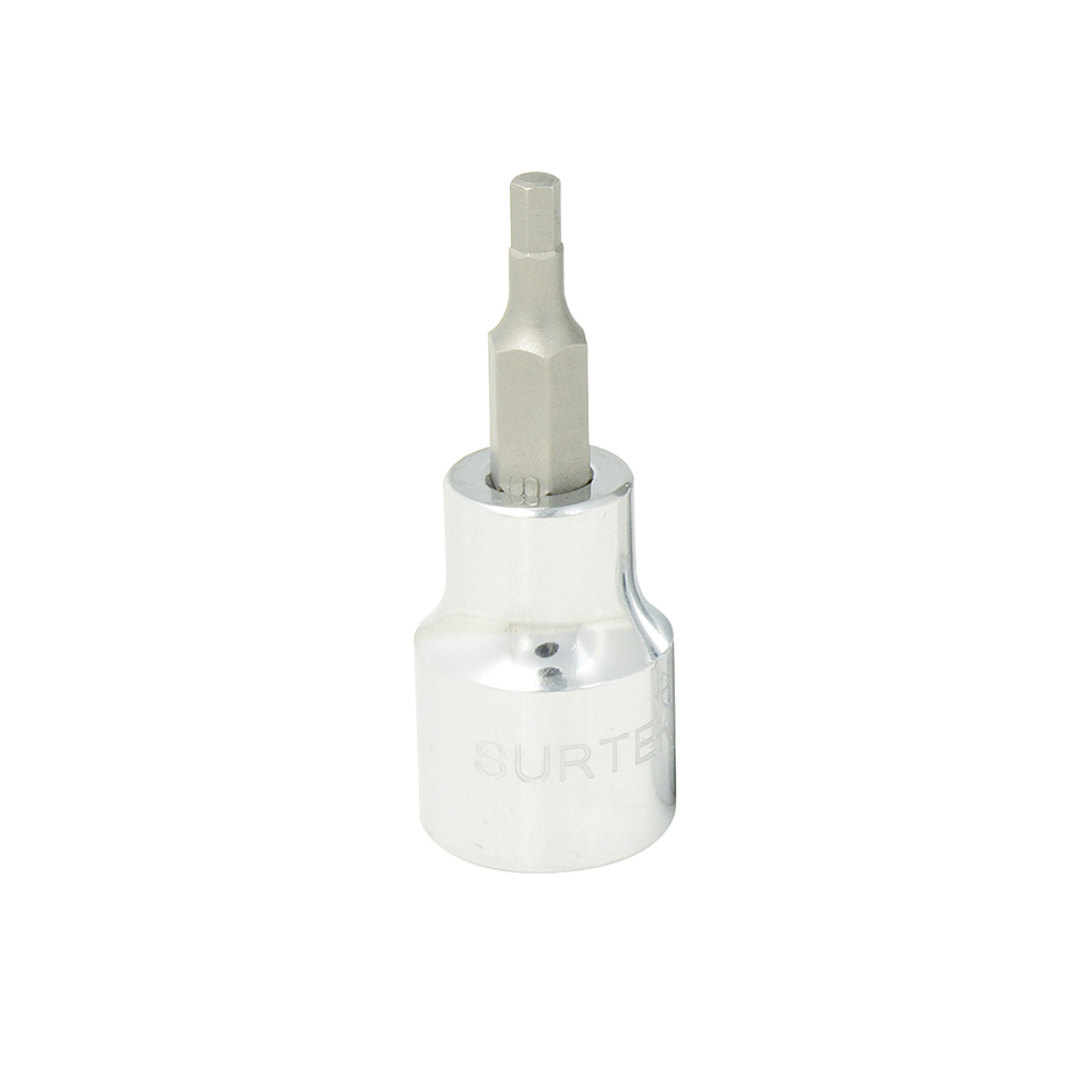 Dado con punta hexagonal cuadro de 3/8", en pulgadas, 3/16"
