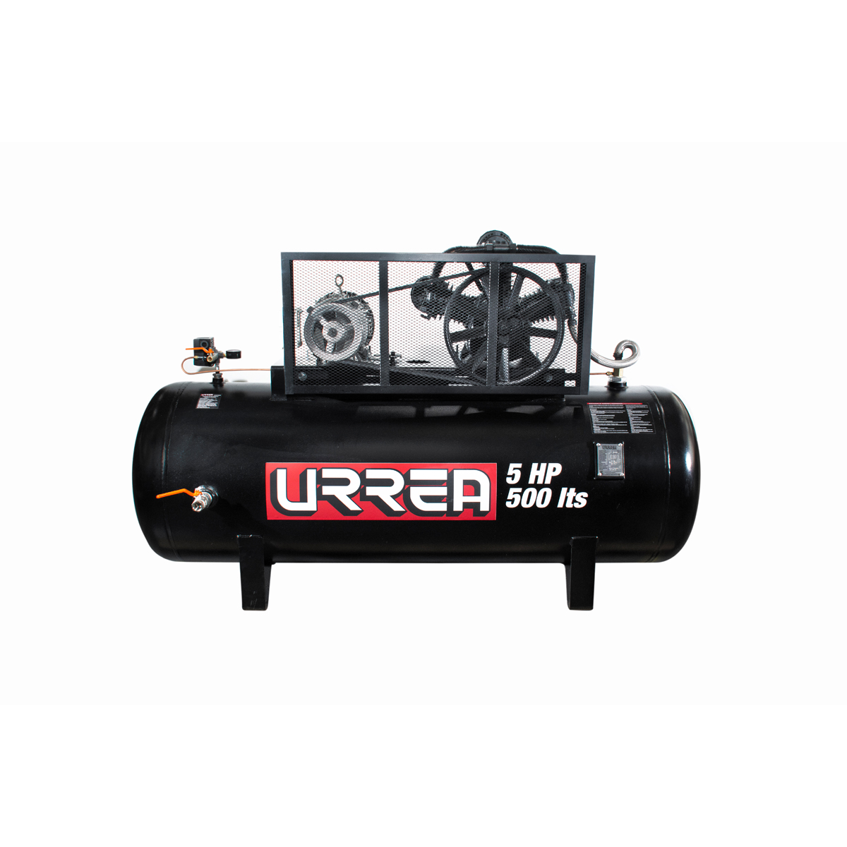 Compresor de aire eléctrico de banda 500 Lt, 5 HP, 220 V - 440 V