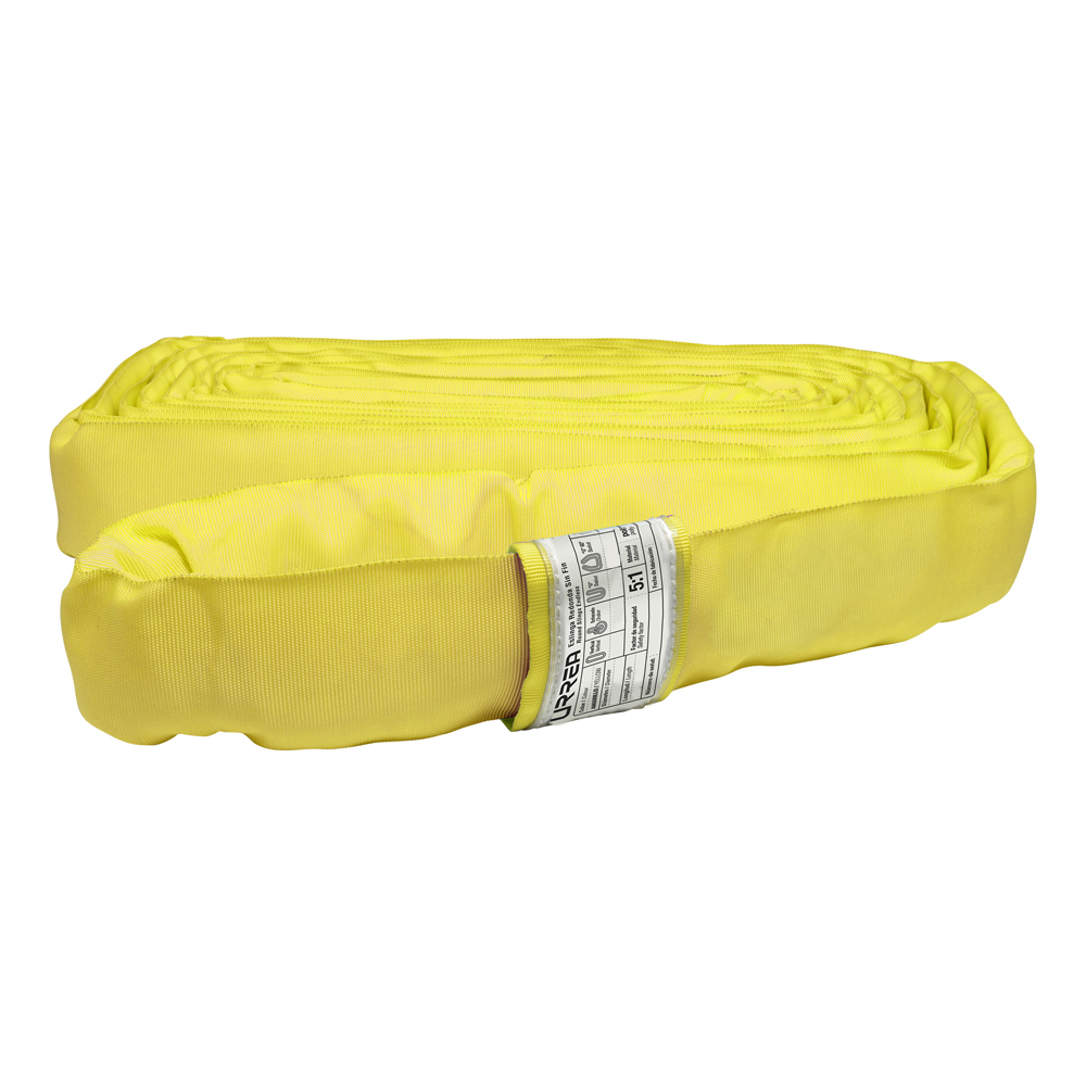 Eslinga de poliéster redonda sin fin amarilla 6 m, 3 ton
