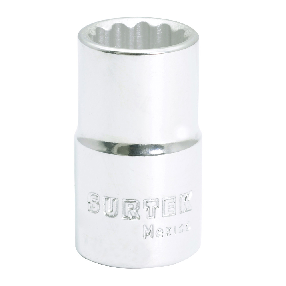 Dado en pulgadas cuadro de 1/2", 12 puntas, diámetro 11/16", 7/8"