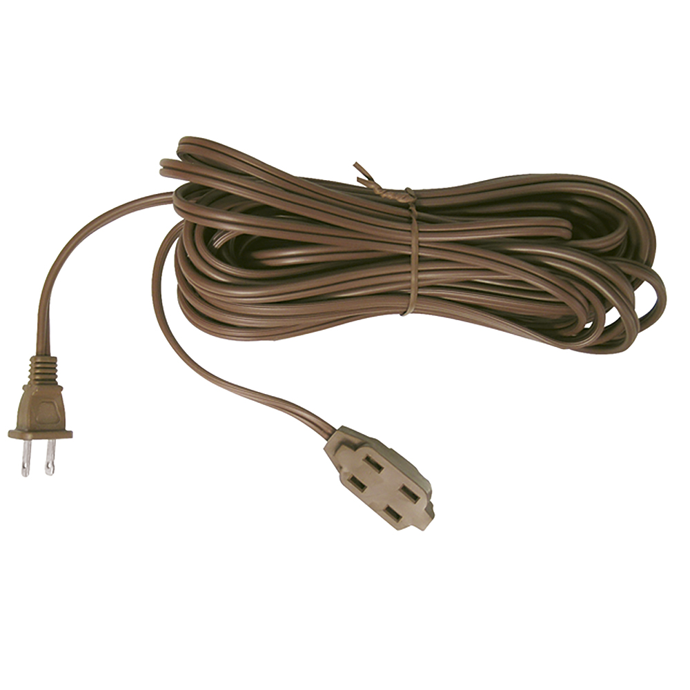 Extensión eléctrica doméstica color café, 5 m
