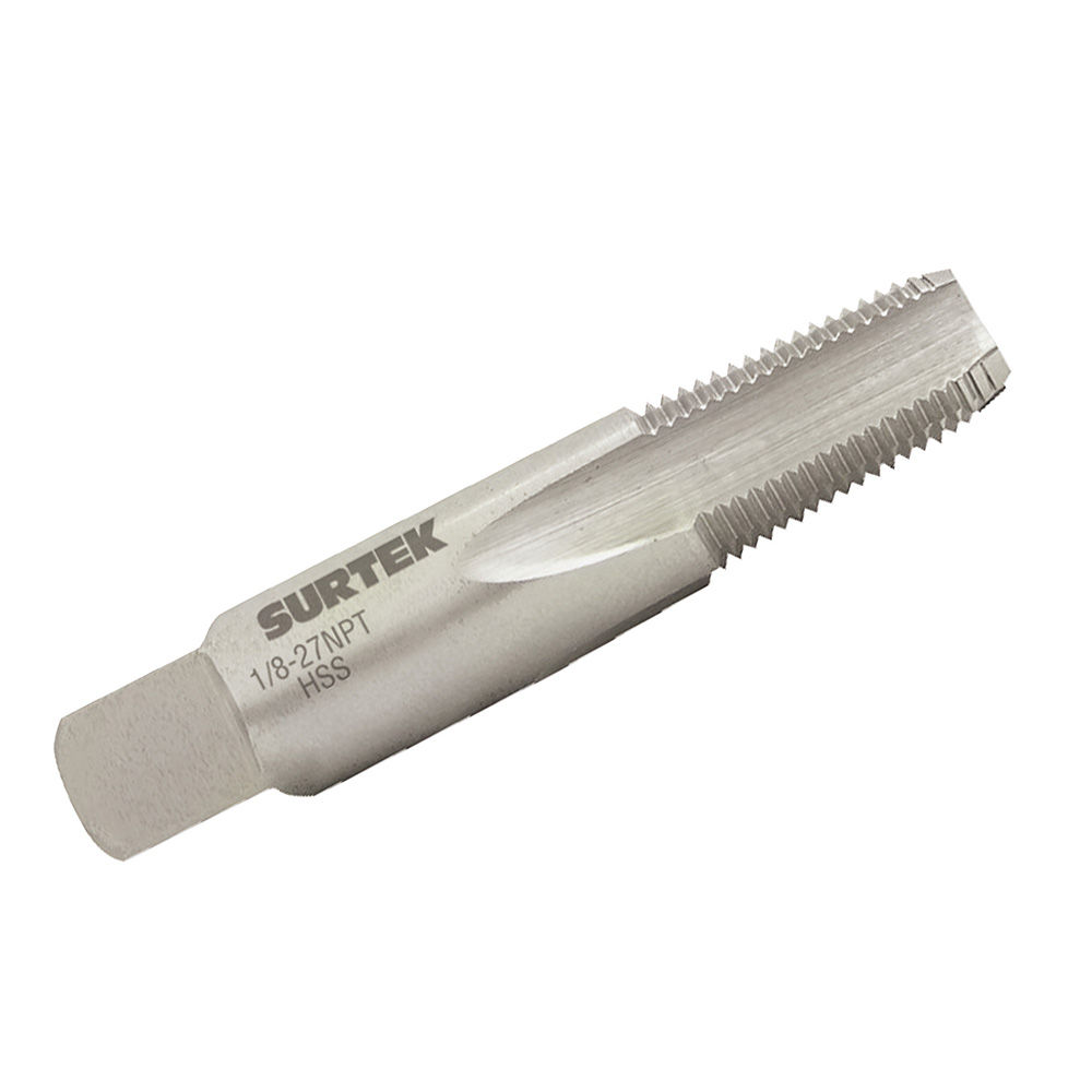 Machuelo de acero de alta velocidad para tubo en pulgadas 1/8-27 NPT