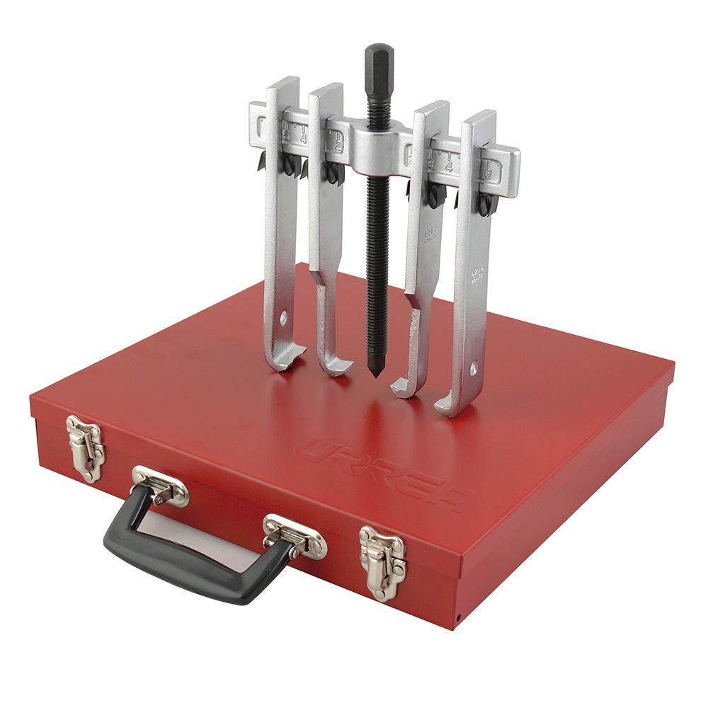 Extractor quijada recta tipo "A" 6 ton, 11 piezas en caja metálica