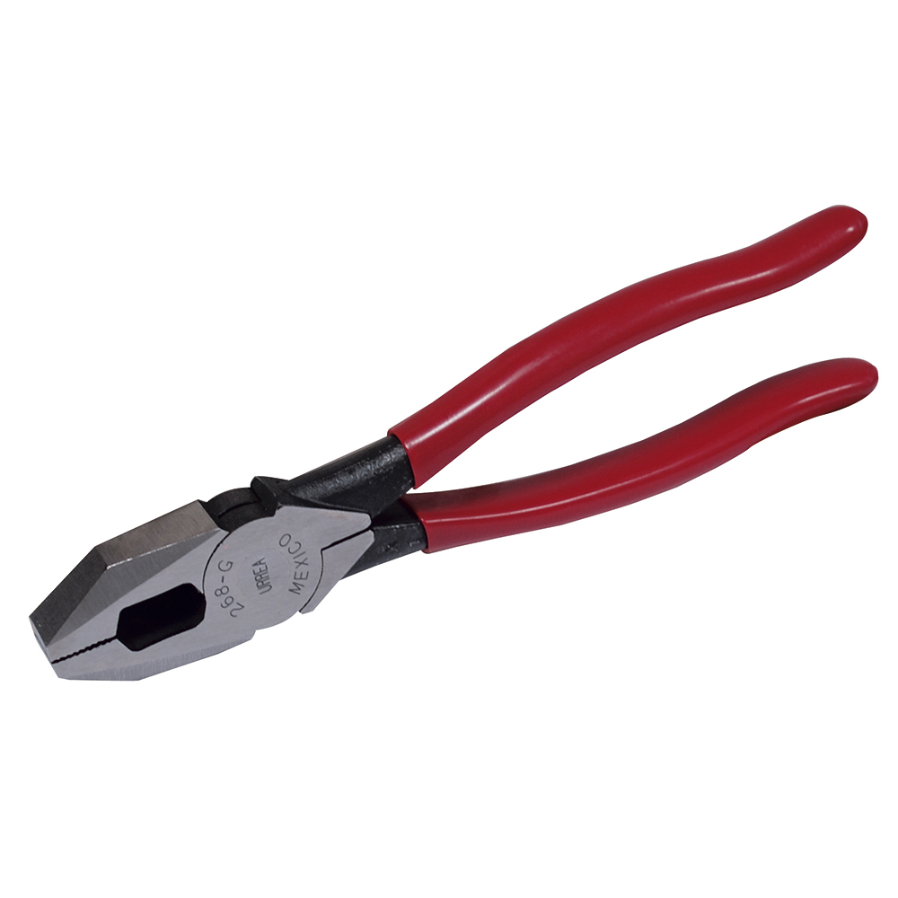 Pinza para electricista con mango rubber grip corte lateral de 9-5/16"